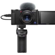 Sony ZV-1/ ZV1 Vlogging Camera with Zoom lens and Fast Hybrid AF with VCT-SGR1 Grip Kit + Free 64GB