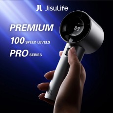 JISULIFE Handheld Fan Pro1 / Pro1S Rechargeable 100 Gear Wind Speed Metal Body Digital Display